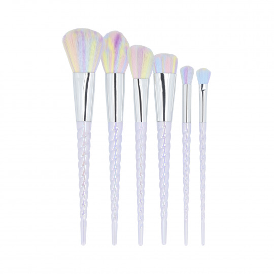 MIMO by Tools For Beauty, Set Pennelli Makeup 6 Pezzi, Unicorn, Colori Pastello