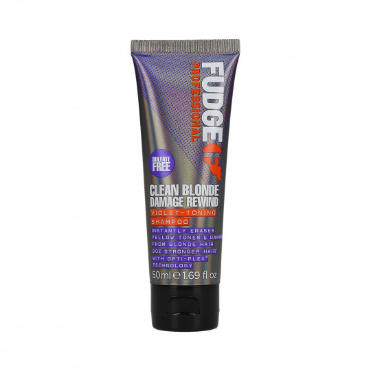 FUDGE PROFESSIONAL CLEAN BLONDE Damage Rewind Shampoo per capelli biondi 50ml