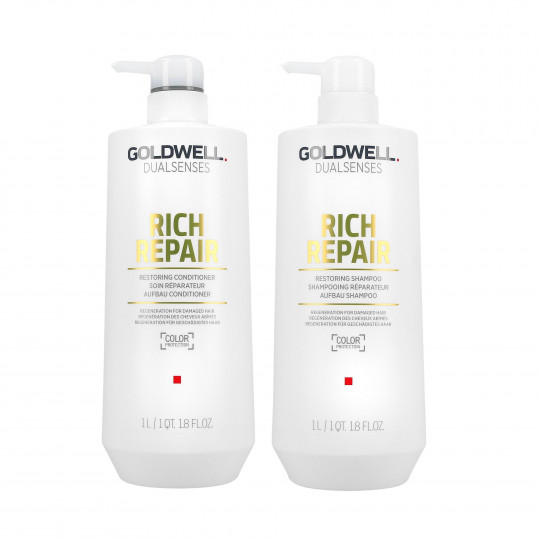 GOLDWELL DUALSENSES RICH REPAIR Shampoo 1000 ml + Conditioner 1000 ml 