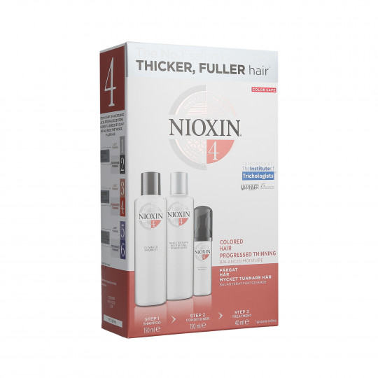 NIOXIN 3D CARE SYSTEM 4 Shampoo 150ml + Conditioner 150ml + Trattamento 40ml