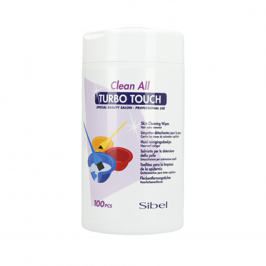 SIBEL Clean All Turbo Touch Salviette rimozione tintura per capelli 100 pezzi