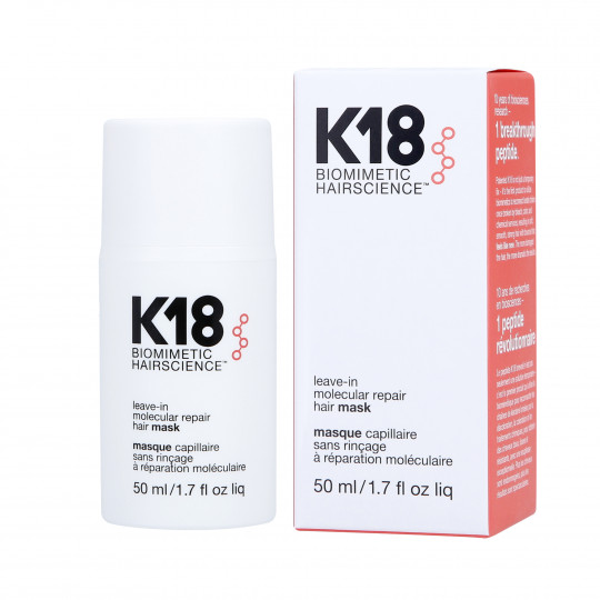 K18 Maschera molecolare ricostruttiva per capelli senza risciacquo 50ml