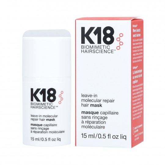 K18 Maschera molecolare ricostruttiva per capelli senza risciacquo 15ml