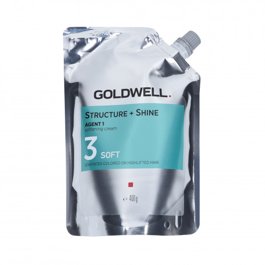 GOLDWELL Structure + Straight Shine Agent 1 - 3 Crema per capelli morbida e ammorbidente per stiratura permanente 400 g