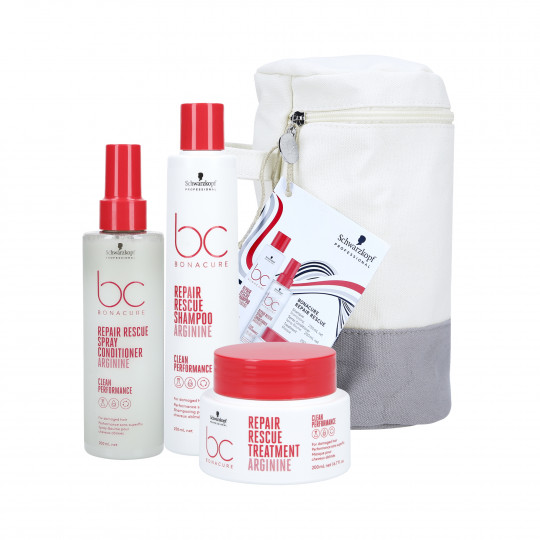 SCHWARZKOPF BONACURE REPAIR RESCUE Kit rigenerante: shampoo 250ml + balsamo 200ml + balsamo spray 200ml